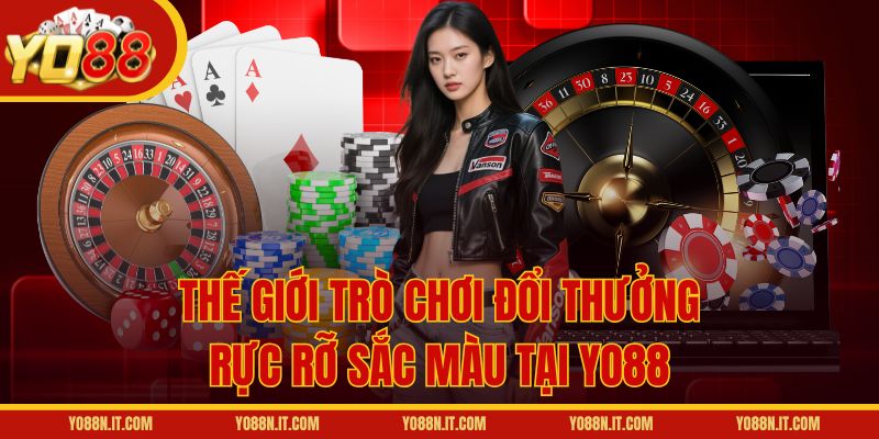 Thế giới trò chơi đổi thưởng rực rỡ sắc màu tại Yo88